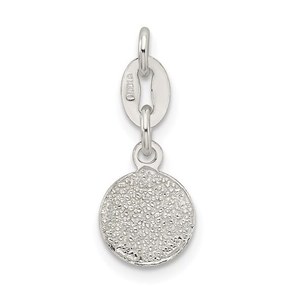 Kazi Luxury 14k White Gold Tiny Circle Block Letter B Initial Necklace - Picture 4 of 4